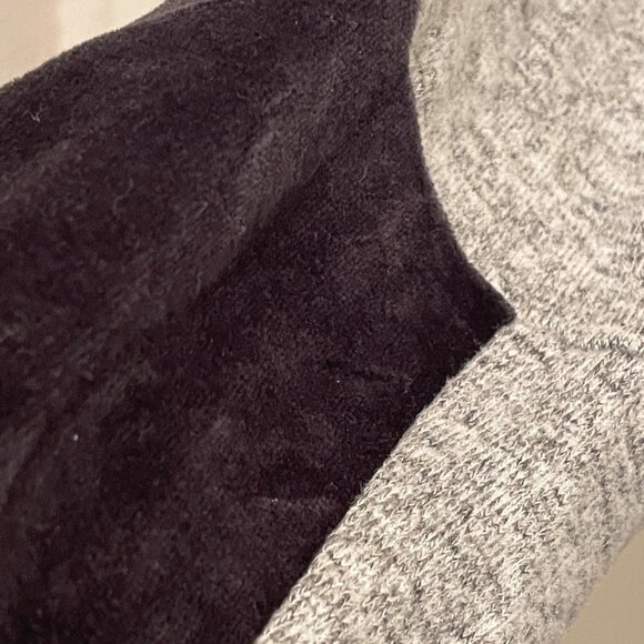 Chicos Zenergy Gray & Black Hooded Open Front Cardigan‎ Jacket Women’s 3, 16-18 - Picture 7 of 16